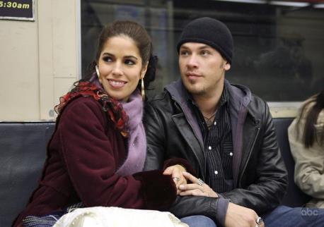 Ana Ortiz and Kevin Alejandro in UGLY BETTY.
