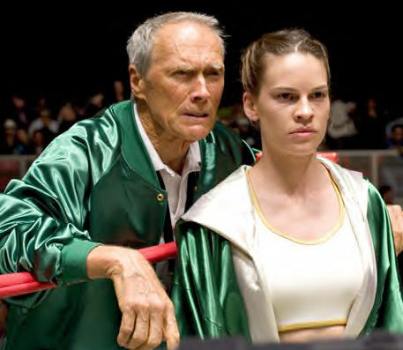 Clint Eastwood and Hilary Swank in "Million Dollar Baby."